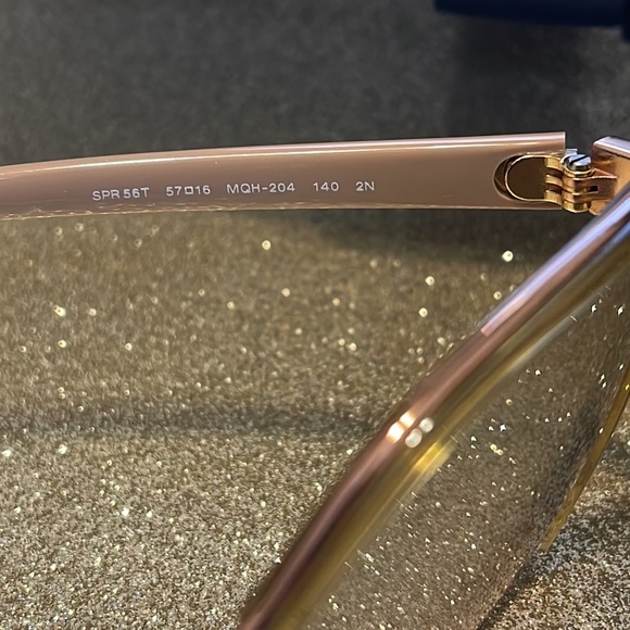 Prada translucent gold mirrored square sunglasses - Picture 4 of 7